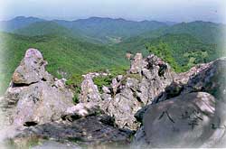 팔봉산 풍경